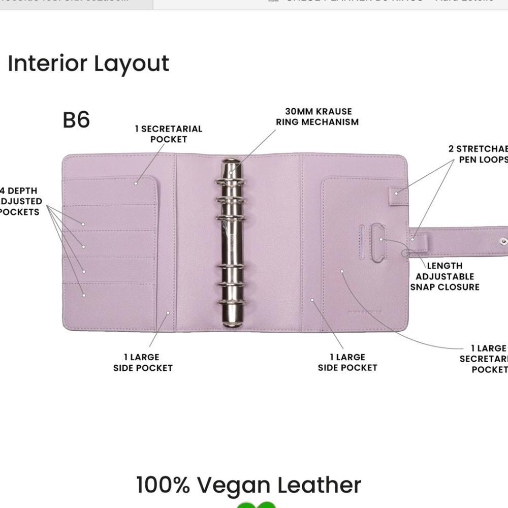 CHLOE PLANNER B6 RINGS - Picture 3 of 3
